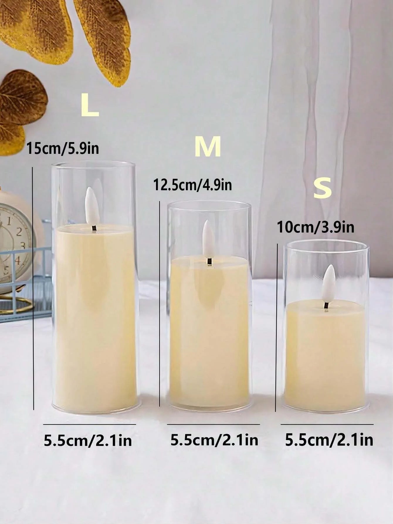 LED Flameless Flickering Tealight Candles (Set of 1/3/9)