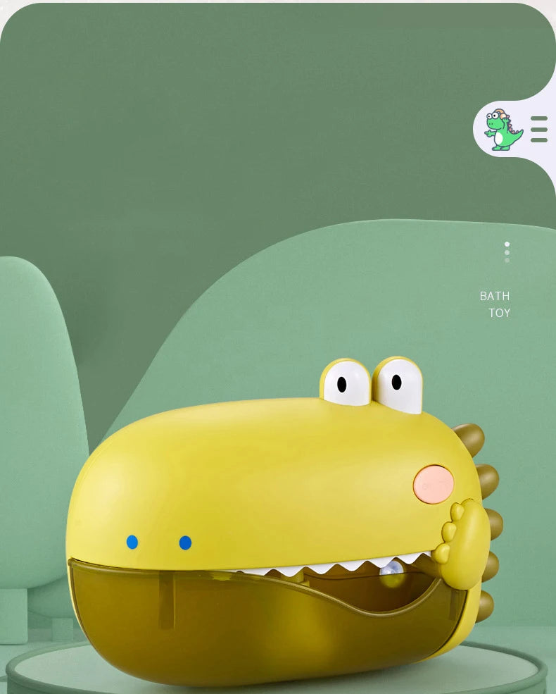 Musical Dinosaur Bubble Bath Toy – Automatic Bubble Maker for Kids | Fun Bathtub Toy for Toddlers & Babies