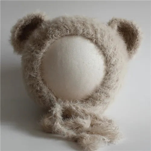 Newborn Bear Hat – Soft Baby Photography Prop for Boys & Girls