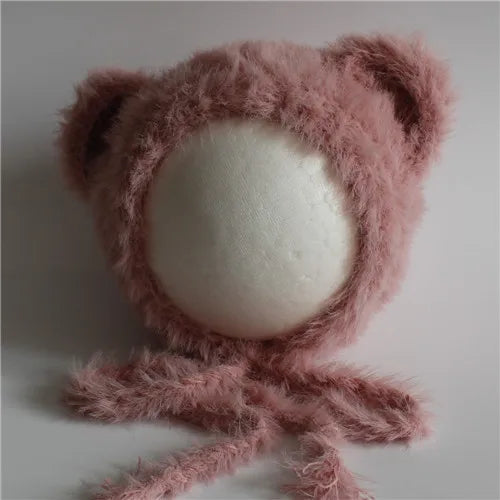 Newborn Bear Hat – Soft Baby Photography Prop for Boys & Girls