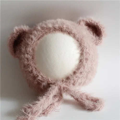 Newborn Bear Hat – Soft Baby Photography Prop for Boys & Girls
