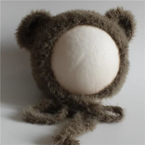 Newborn Bear Hat – Soft Baby Photography Prop for Boys & Girls