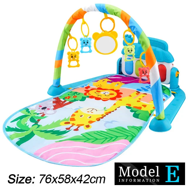 Baby Play Gym with Piano – Musical Activity Mat for Newborns & Toddlers (0–36 Months)