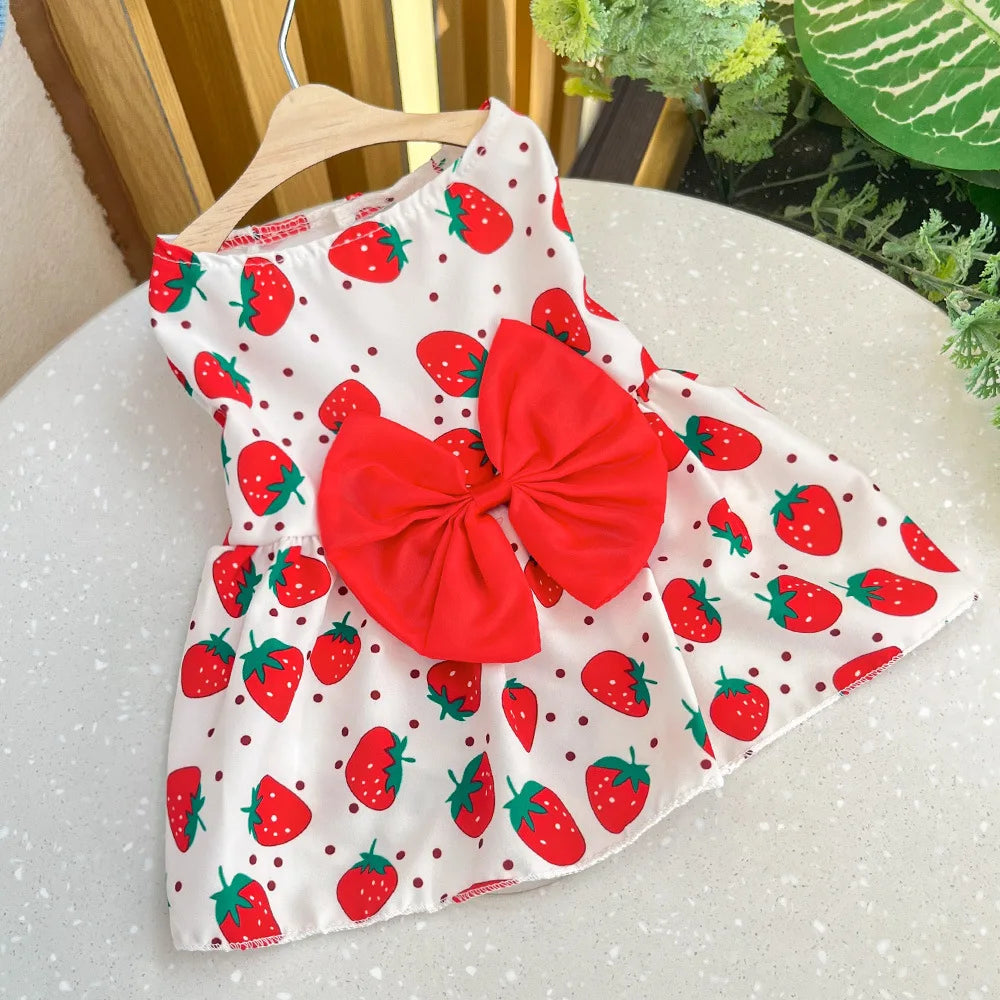 Cute Summer Dog Dress – Lightweight Flower Princess Skirt for Small Dogs & Cats