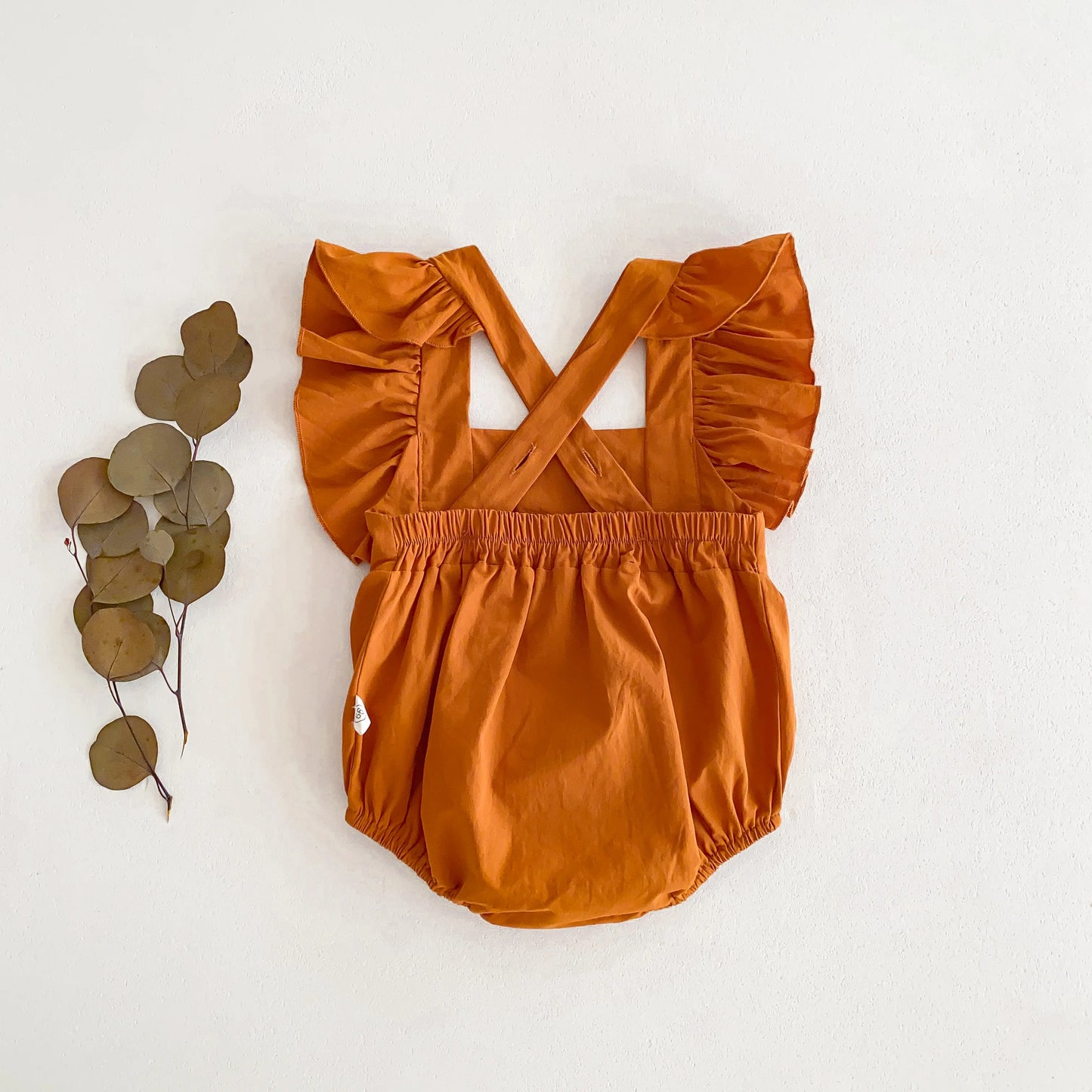 Baby Girl Romper – Solid Cotton Sleeveless Jumpsuit for Summer (0–24 Months)