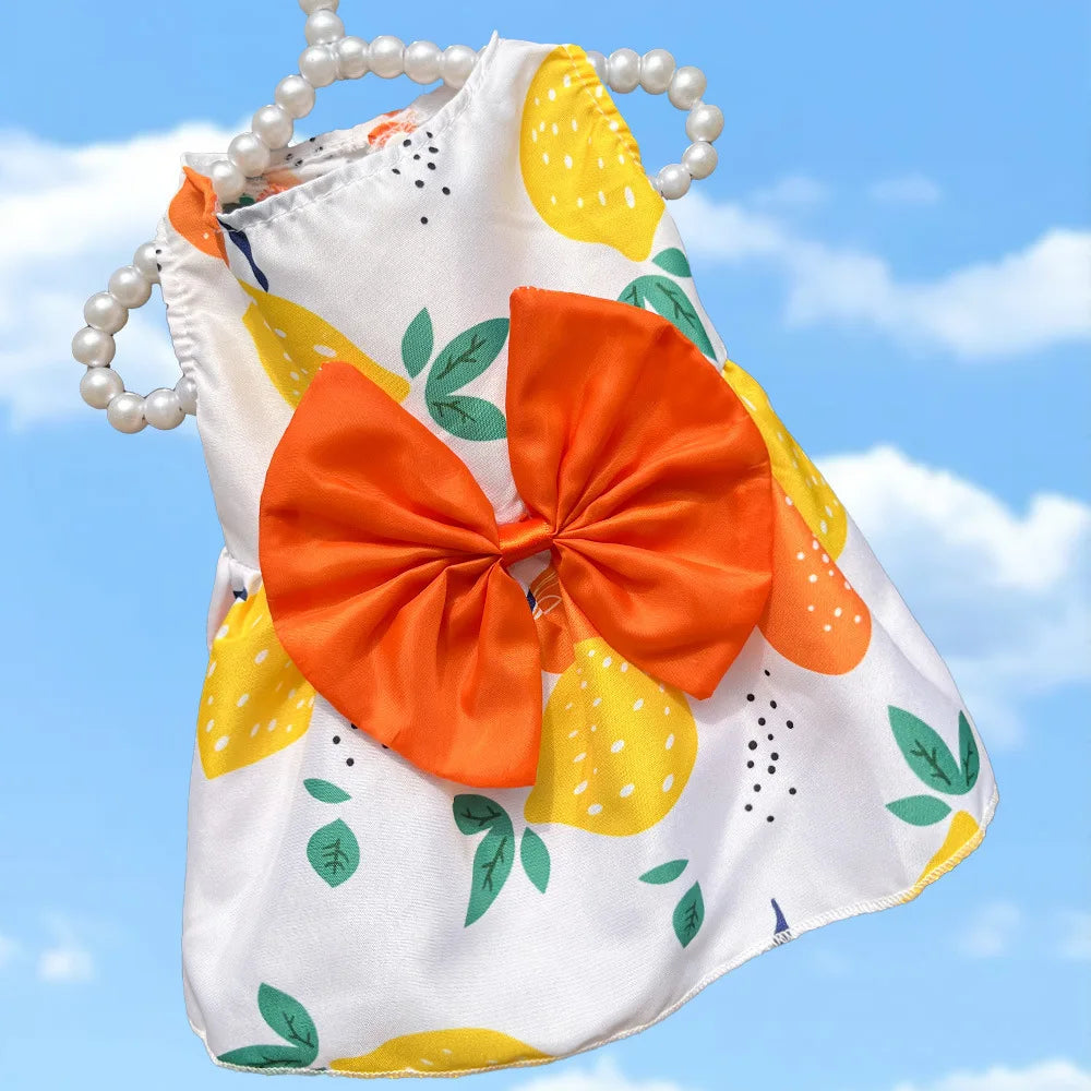 Cute Summer Dog Dress – Lightweight Flower Princess Skirt for Small Dogs & Cats