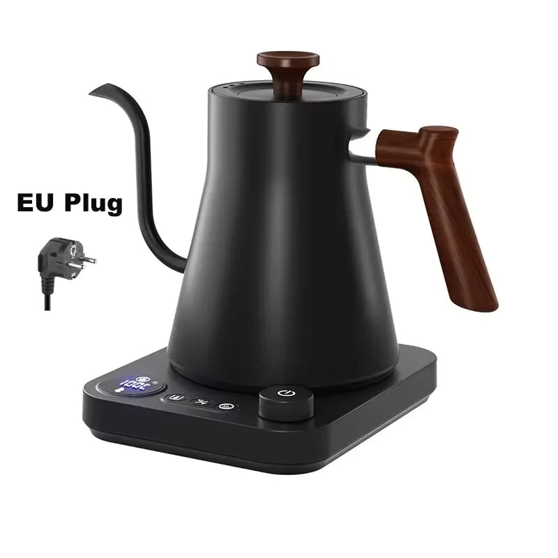 Electric Gooseneck Kettle 900ML – Temperature Control Pour Over Coffee & Tea Kettle