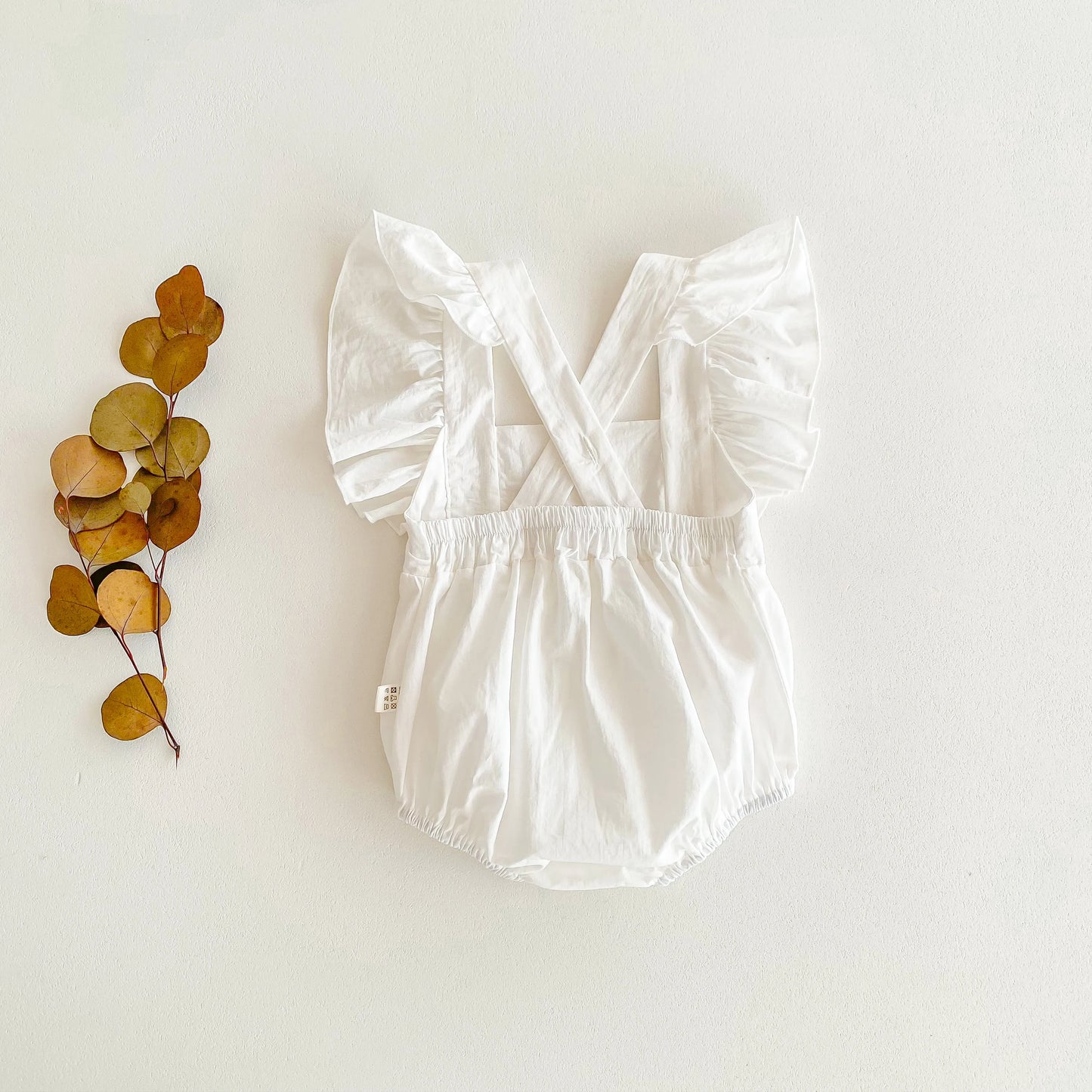 Baby Girl Romper – Solid Cotton Sleeveless Jumpsuit for Summer (0–24 Months)