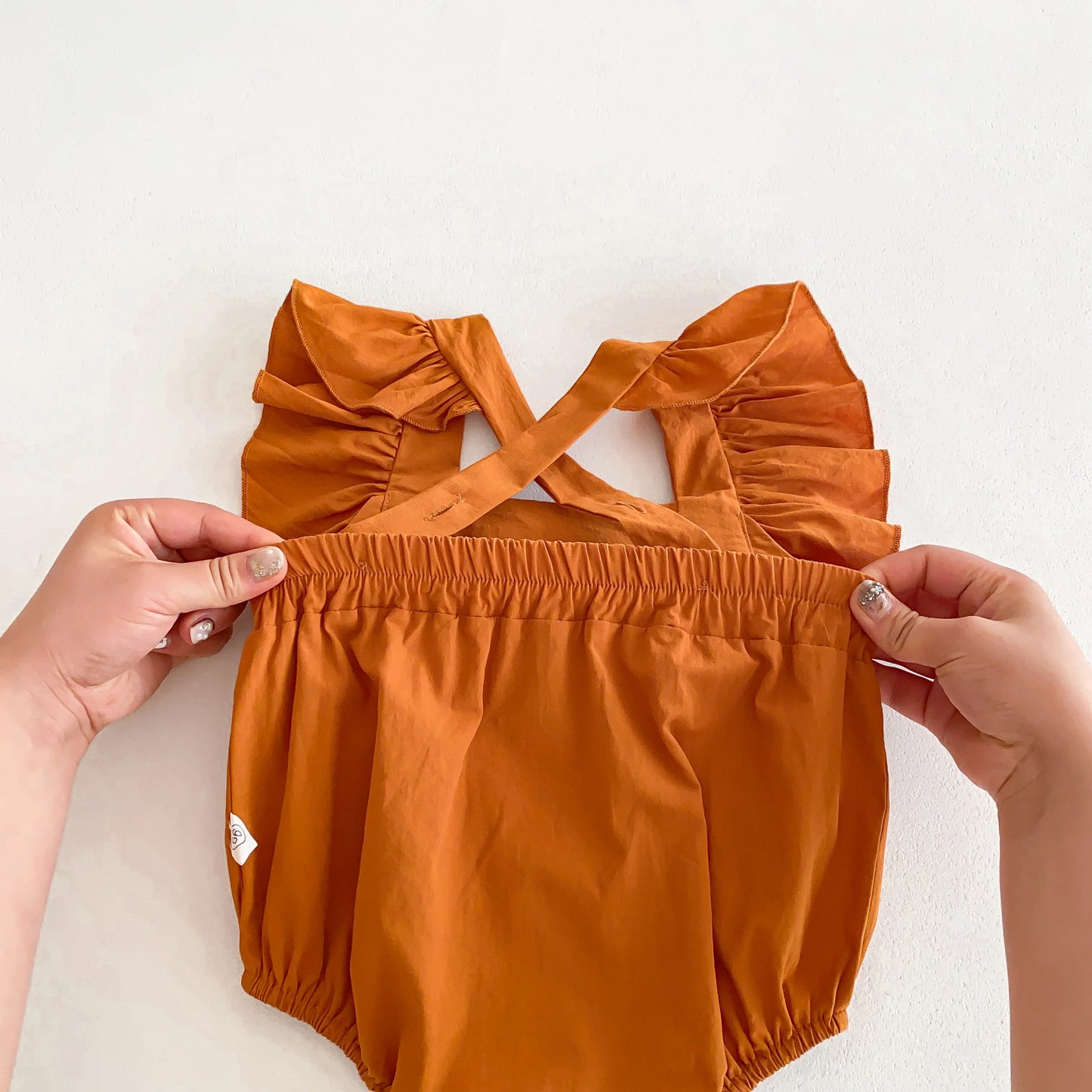 Baby Girl Romper – Solid Cotton Sleeveless Jumpsuit for Summer (0–24 Months)