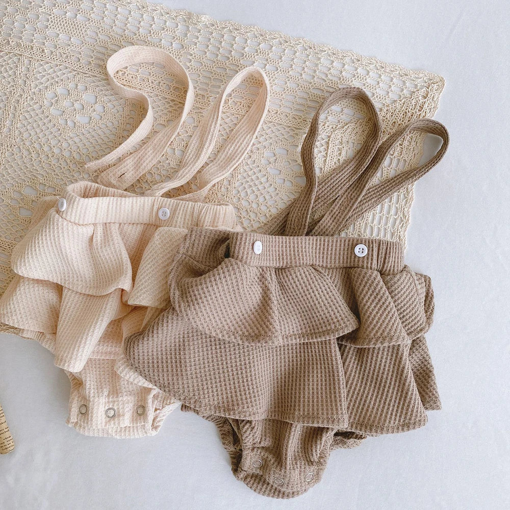 Baby Girl Ruffle Diaper Cover – Cotton Bloomers Shorts for Newborns & Toddlers (Spring & Autumn)
