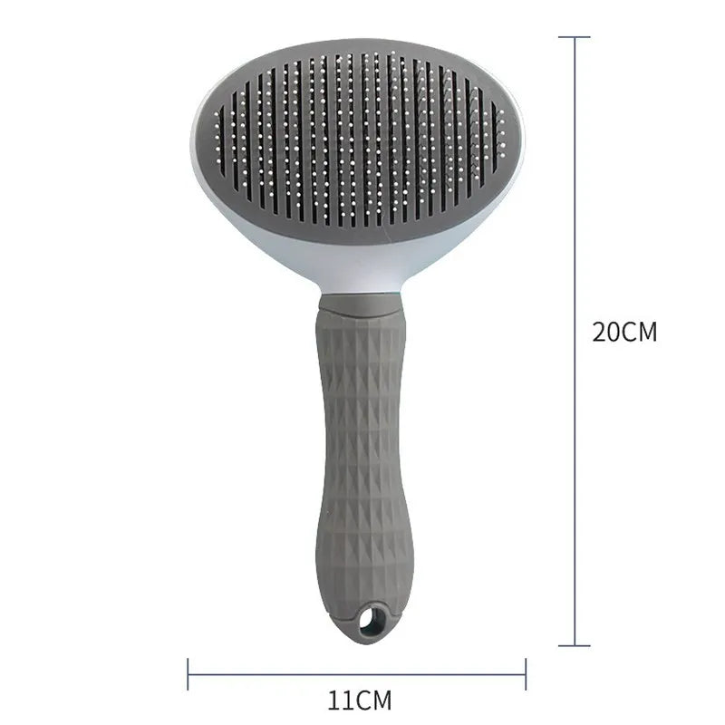 Self-Cleaning Pet Grooming Brush – Slicker Deshedding Comb for Dogs & Cats (Removes Hair, Knots & Dander)