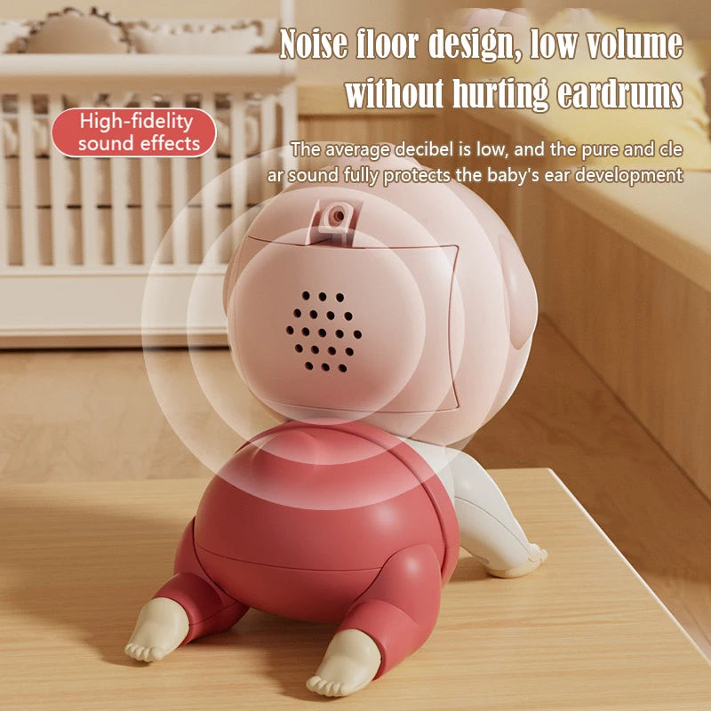 Electric Crawling Baby Toy with Sound – Moving Educational Doll for Toddlers 0-12 Months | Learning to Crawl Gift