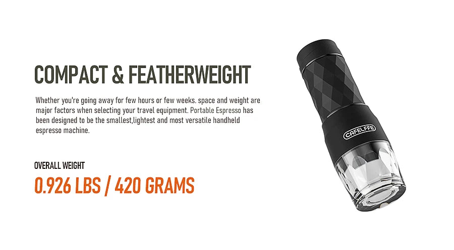 Portable Hand-Press Espresso Maker | Enjoy Hot & Cold Brew on the Move.