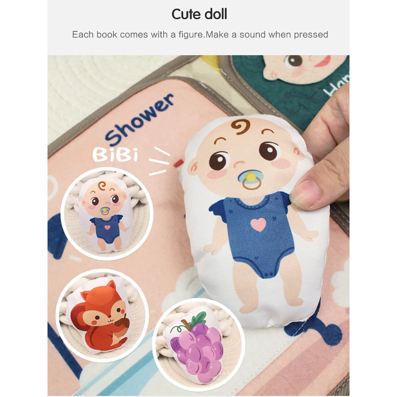 Soft Cloth Baby Books – Early Learning & Sensory Educational Toy Set for Infants & Toddlers | Parent-Child Interactive Books