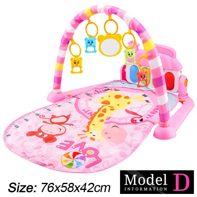 Baby Play Gym with Piano – Musical Activity Mat for Newborns & Toddlers (0–36 Months)