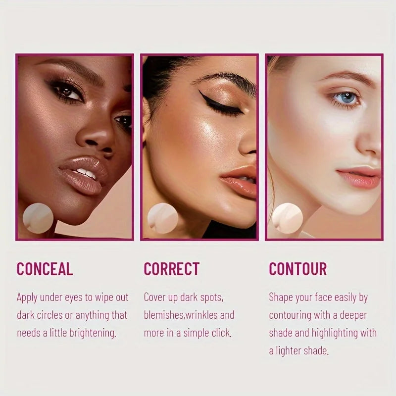 FlawlessBlend™ Sponge Concealer – Long-Lasting Coverage for Dark Circles, Acne & Blemishes
