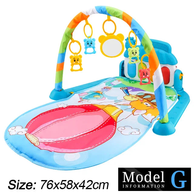 Baby Play Gym with Piano – Musical Activity Mat for Newborns & Toddlers (0–36 Months)