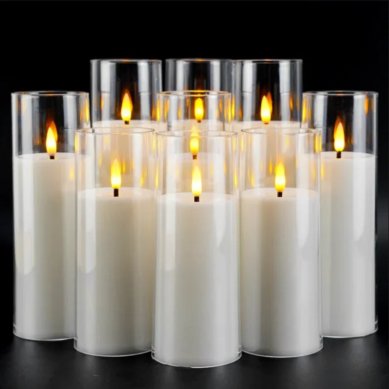 LED Flameless Flickering Tealight Candles (Set of 1/3/9)