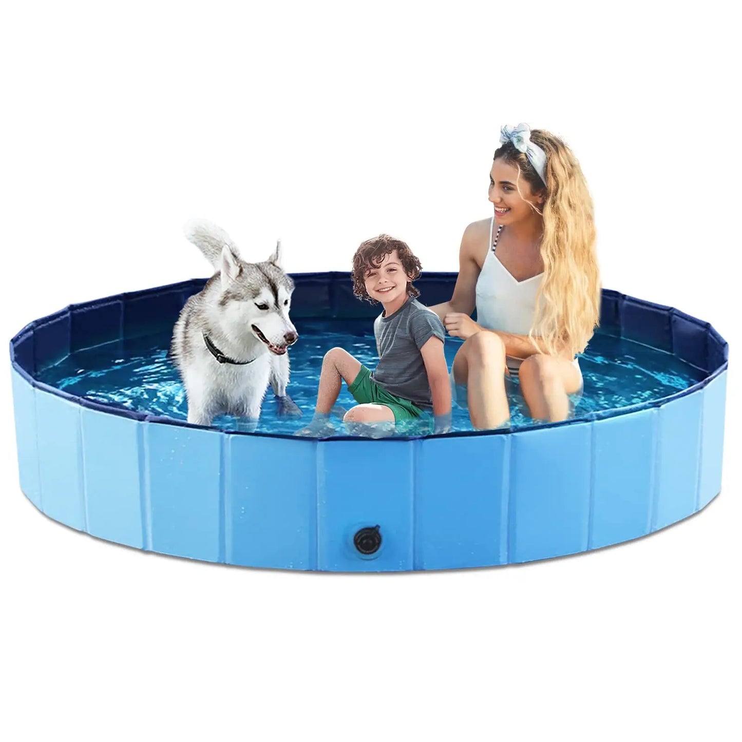 Foldable Dog Bath Pool – Collapsible Pet Swimming & Wading Tub for Small to Large Dogs & Cats