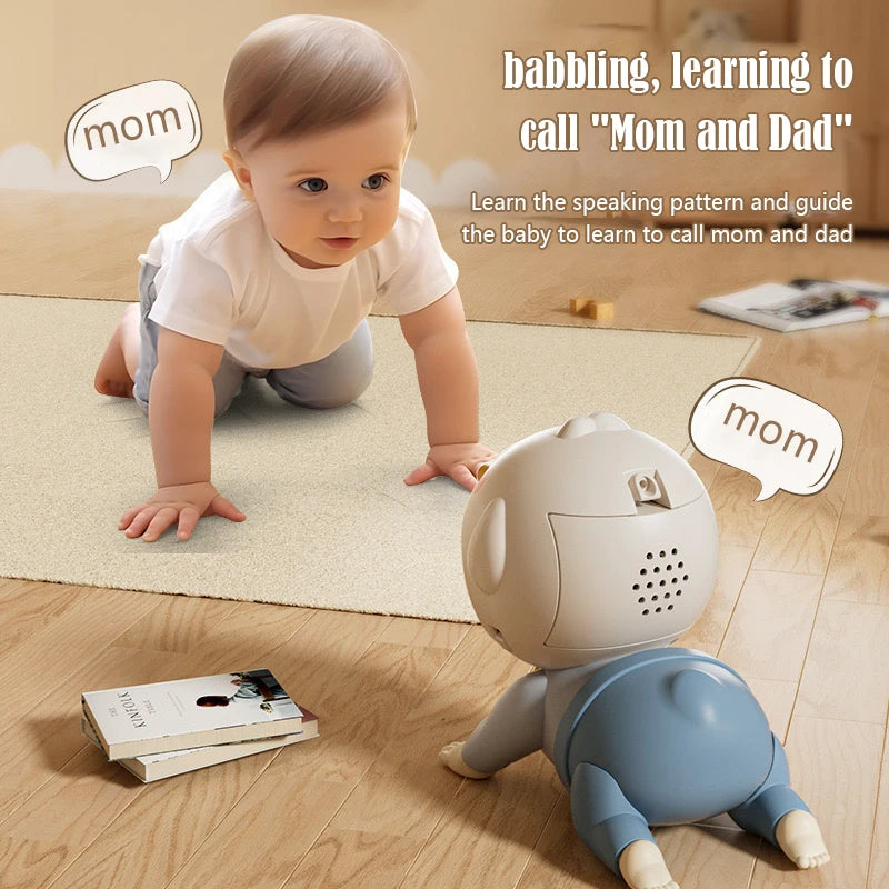 Electric Crawling Baby Toy with Sound – Moving Educational Doll for Toddlers 0-12 Months | Learning to Crawl Gift