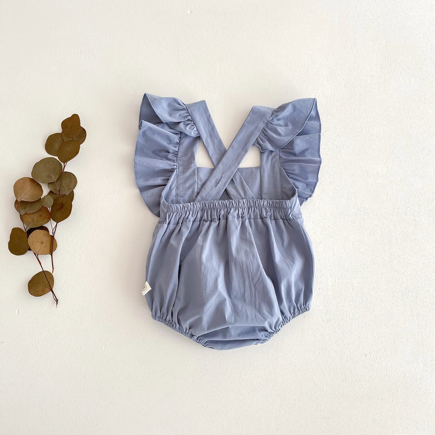 Baby Girl Romper – Solid Cotton Sleeveless Jumpsuit for Summer (0–24 Months)