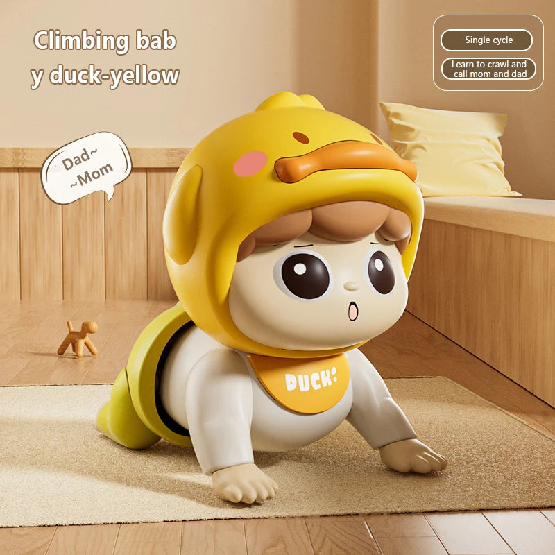 Electric Crawling Baby Toy with Sound – Moving Educational Doll for Toddlers 0-12 Months | Learning to Crawl Gift