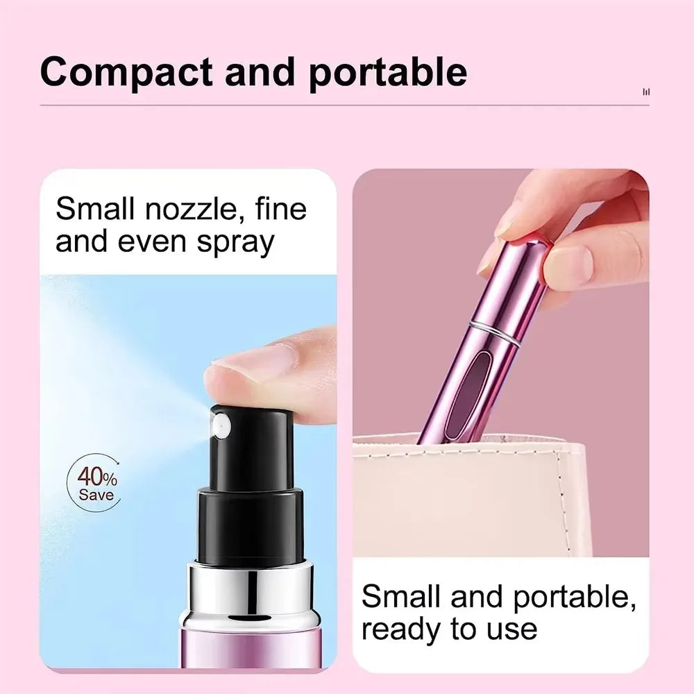 5ml Refillable Perfume Atomizer – Portable Travel Spray Bottle for Fragrance & Liquids