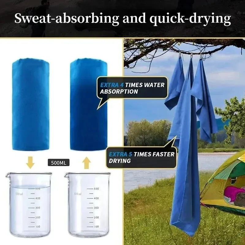 Quick-Dry Sports Towel 40x80CM – Compact Microfiber Gym & Travel Towel