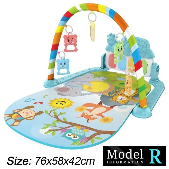 Baby Play Gym with Piano – Musical Activity Mat for Newborns & Toddlers (0–36 Months)