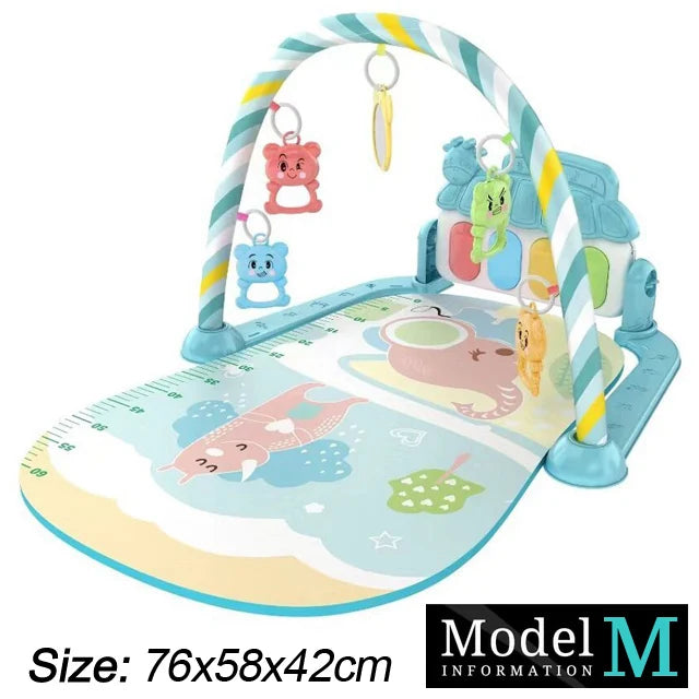 Baby Play Gym with Piano – Musical Activity Mat for Newborns & Toddlers (0–36 Months)