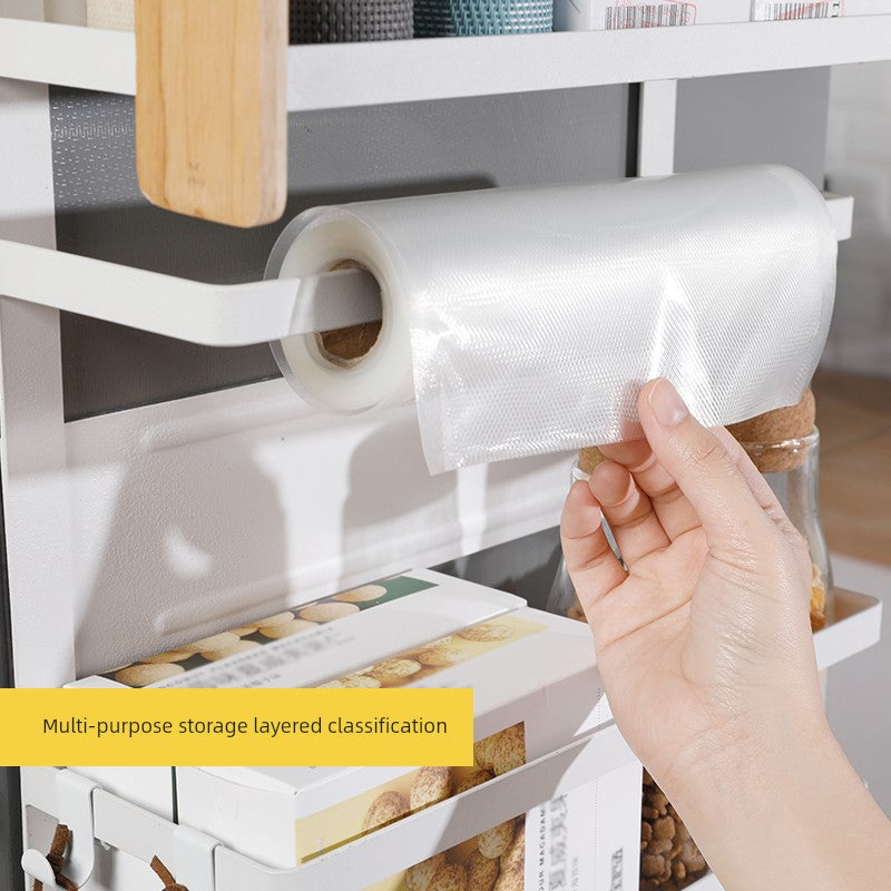 Magnetic kitchen storage rack