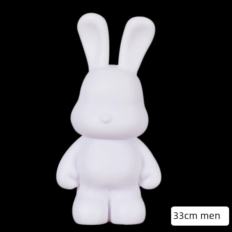DIY Fluid Violent Bear Material Bag Keychain White Body