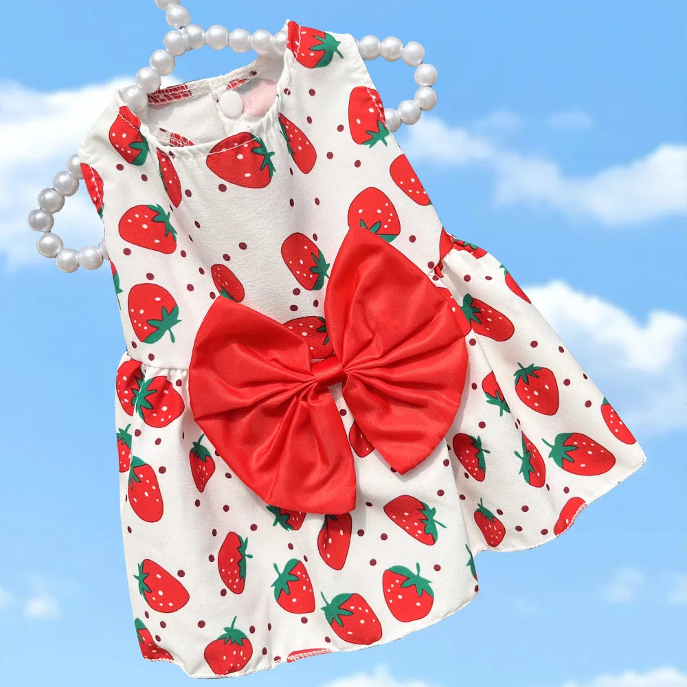 Cute Summer Dog Dress – Lightweight Flower Princess Skirt for Small Dogs & Cats