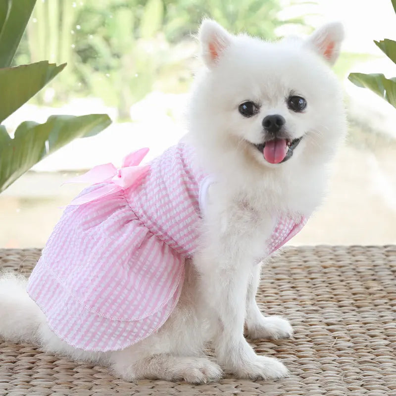 Cute Summer Dog Dress – Lightweight Flower Princess Skirt for Small Dogs & Cats