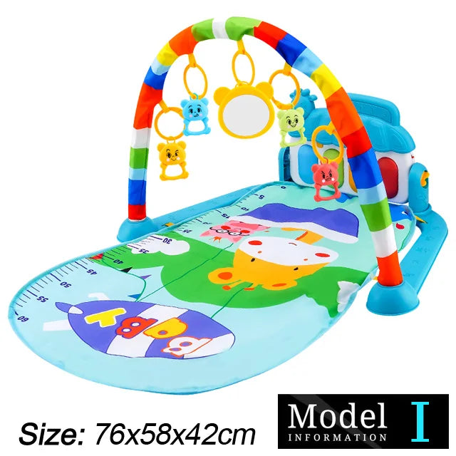 Baby Play Gym with Piano – Musical Activity Mat for Newborns & Toddlers (0–36 Months)
