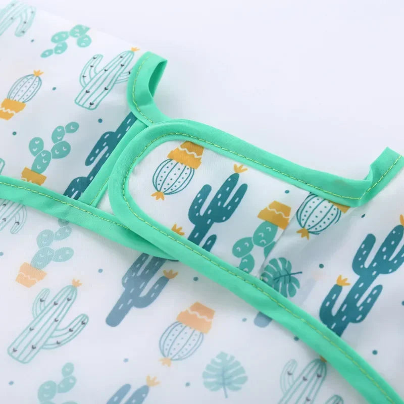 Baby Bib with Sleeves – Waterproof Feeding Bib for Toddlers (BPA-Free, 6M–6Y)
