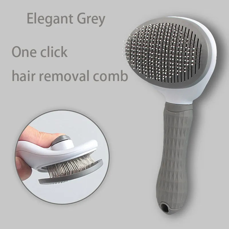 Self-Cleaning Pet Grooming Brush – Slicker Deshedding Comb for Dogs & Cats (Removes Hair, Knots & Dander)