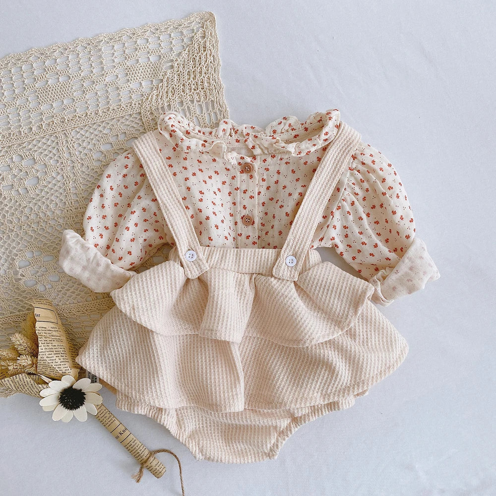 Baby Girl Ruffle Diaper Cover – Cotton Bloomers Shorts for Newborns & Toddlers (Spring & Autumn)