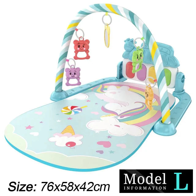 Baby Play Gym with Piano – Musical Activity Mat for Newborns & Toddlers (0–36 Months)