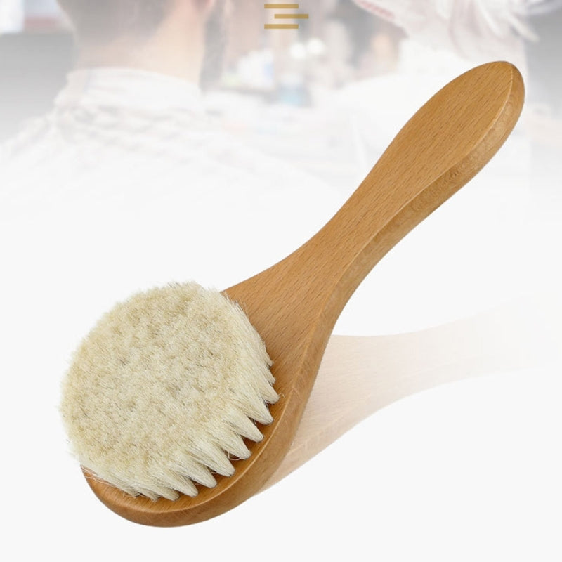 Baby Hair Brush – Natural Soft Bristle Cradle Cap Brush with Wooden Handle