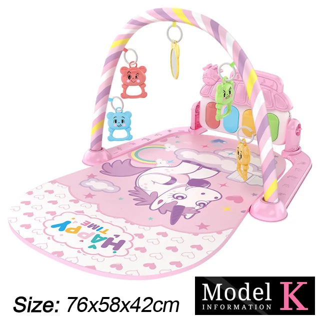 Baby Play Gym with Piano – Musical Activity Mat for Newborns & Toddlers (0–36 Months)