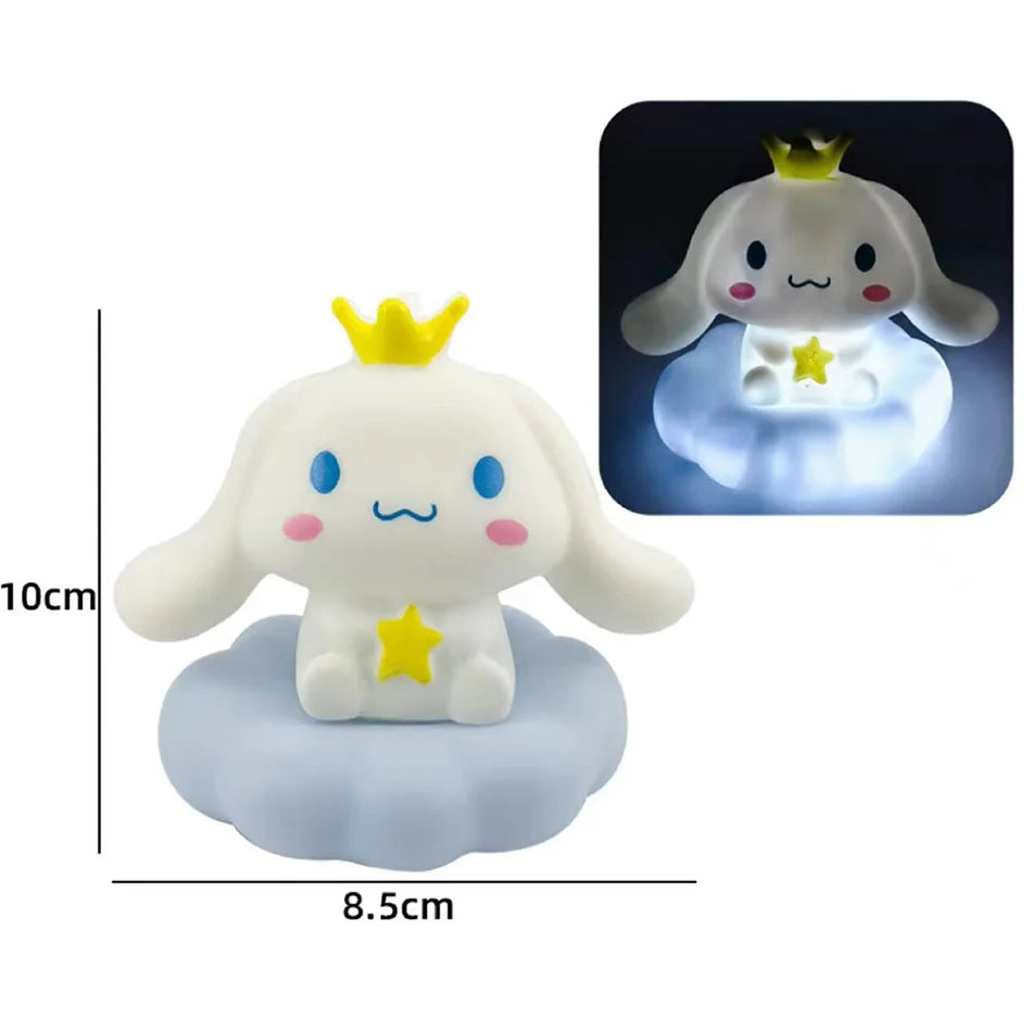 Sanrio Kawaii Night Light – Cinnamoroll & Kuromi LED Cloud Lamp for Kids