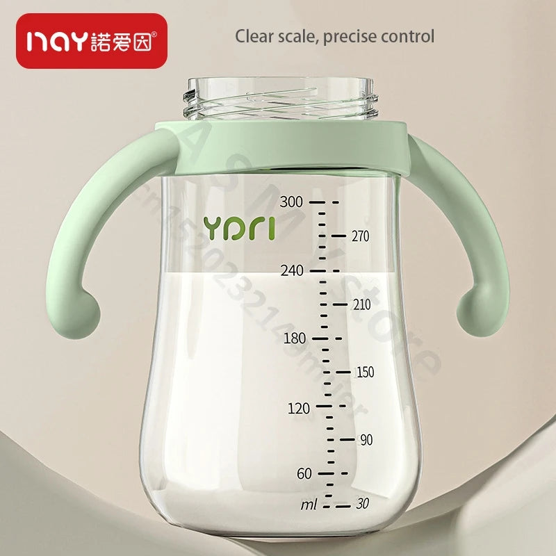 Anti-Colic Baby Bottle with Handles for 6+ Months – Leak-Proof, BPA-Free, Easy Grip