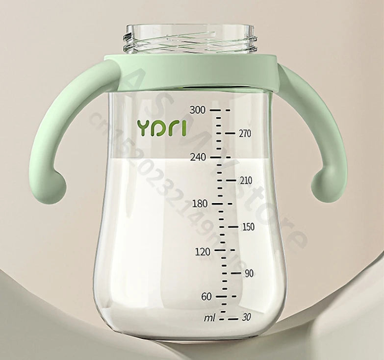 Anti-Colic Baby Bottle with Handles for 6+ Months – Leak-Proof, BPA-Free, Easy Grip