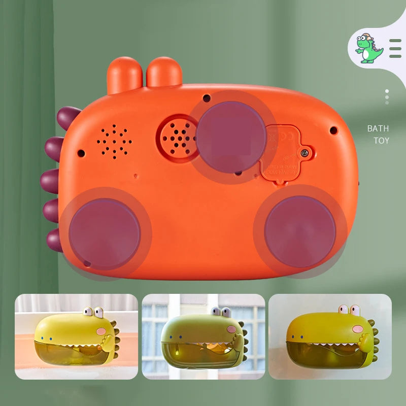 Musical Dinosaur Bubble Bath Toy – Automatic Bubble Maker for Kids | Fun Bathtub Toy for Toddlers & Babies