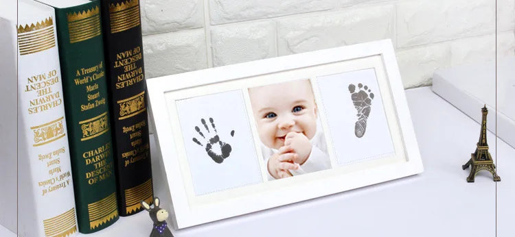 Baby Handprint & Footprint Ink Pad Kit – Non-Toxic Newborn Keepsake for Baby Gifts & Souvenirs