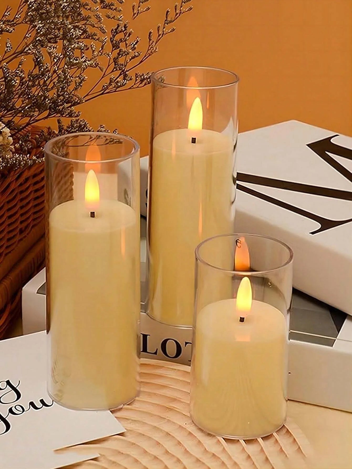 LED Flameless Flickering Tealight Candles (Set of 1/3/9)