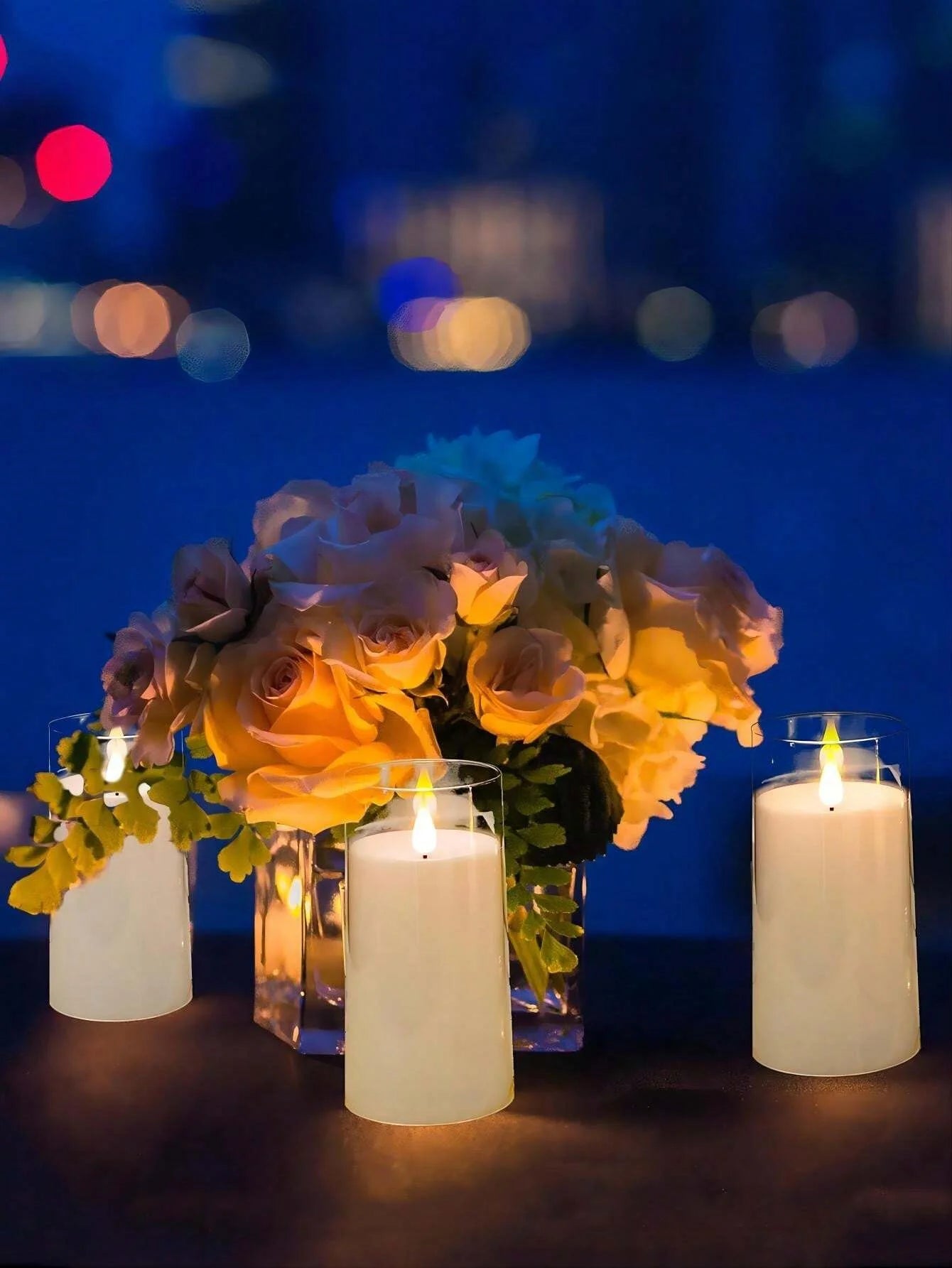 LED Flameless Flickering Tealight Candles (Set of 1/3/9)