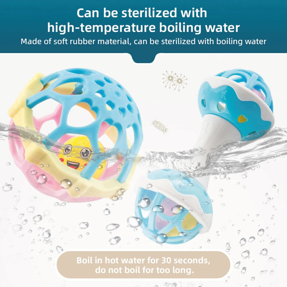 Baby Rattle Toy – Sensory & Fine Motor Development Toy for Infants 3–12 Months