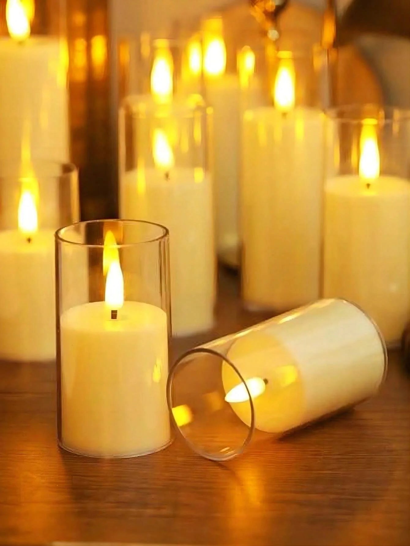 LED Flameless Flickering Tealight Candles (Set of 1/3/9)
